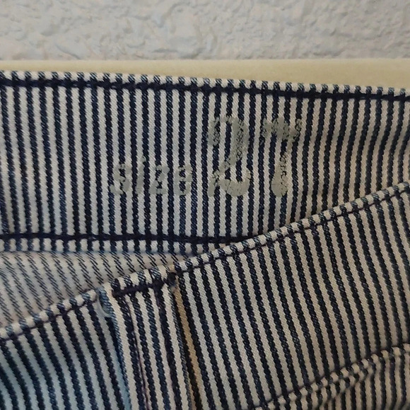 J.Crew Toothpick Railroad stripe Classic skinny jeans size 27 Preppy Casual - Picture 6 of 8